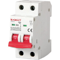 Автоматичний вимикач E.Next e.mcb.pro.60.2.B 6А 2P B 6кА (p041015)