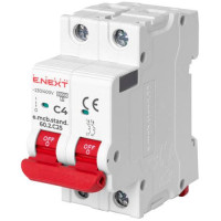 Автоматичний вимикач E.Next e.mcb.stand.60.2.C4 4А 2P C 6кА (s002143)