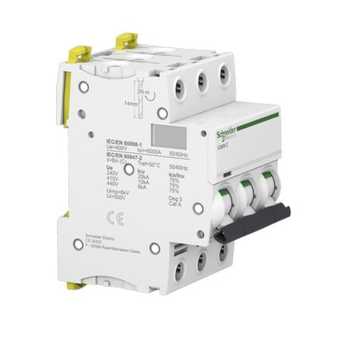 Автоматичний вимикач Schneider Electric iC60N 3P 13A C