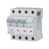 Автоматичний вимикач HL C13/3N 4p С 13А 4,5кА, Eaton