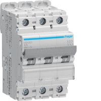 Автоматичний вимикач Hager 1A 3P D 25kA (NSN301)