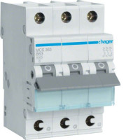 Автоматичний вимикач Hager QC 6kA 3P C 6kA (MCS363)