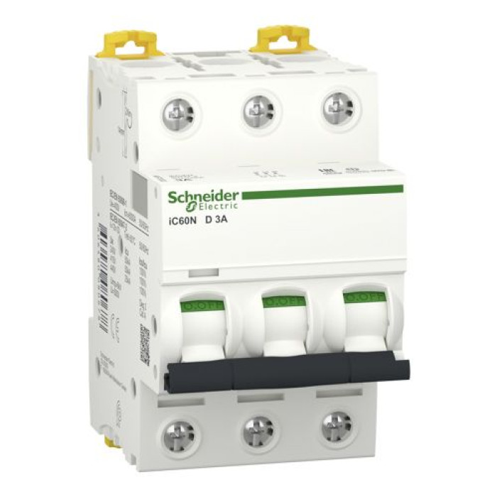 Автоматичний вимикач Schneider Electric iC60N 3P 3A D