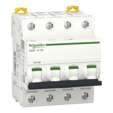 Автоматичний вимикач Schneider Electric iC60H 4P 16A B