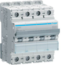 Автоматичний вимикач Hager 20A 4P C 10kA (NCN420)