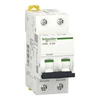 Автоматичний вимикач Schneider Electric iC60H 2P 20A D