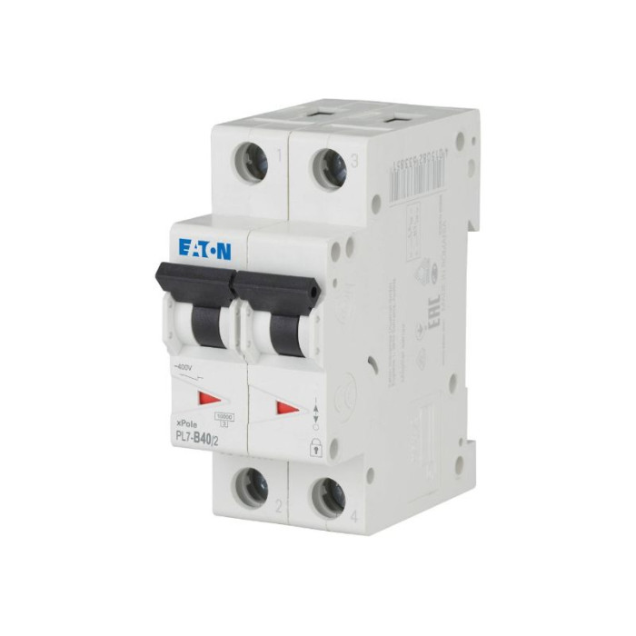 Автоматичний вимикач HL-B40/2 2p B 40А 10кА, Eaton