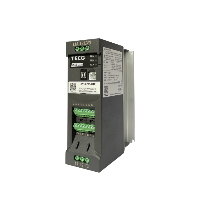 Перетворювач частоти TECO S510 3.7/5.5кВт 3×400 VAC, з фільтром, функція STO