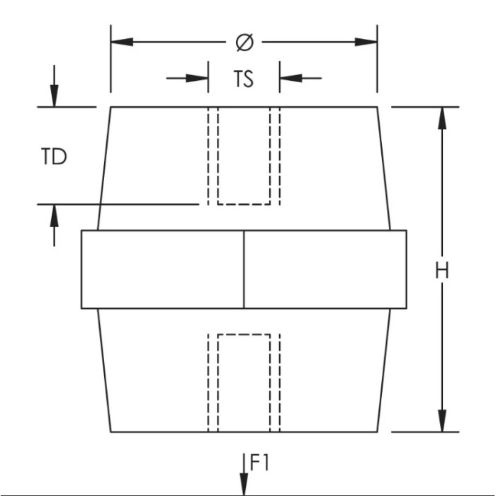 Ізолятор nVent Eriflex ISO TP 25M5
