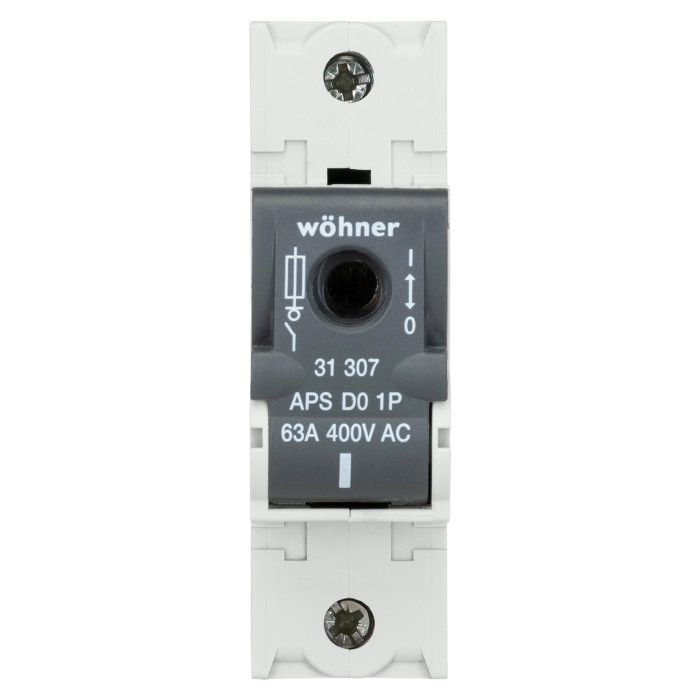 Рубильник Woehner Ambus PoverSwich із запобіжником DO, 1р, DIN 63A