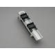 Адаптер Woehner EEC 25A, 60mm система, 2 DIN-рейки 45×260mm