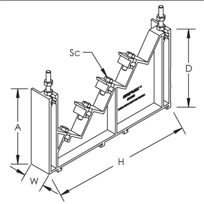 Ізолюючий шинотримач nVent Eriflex BS 400A