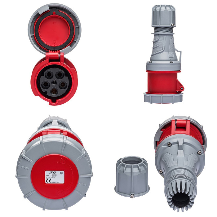 Розетка кабельна IDE MUNDIAL 3P+N+E 63A 200/346–240/415V IP66-67