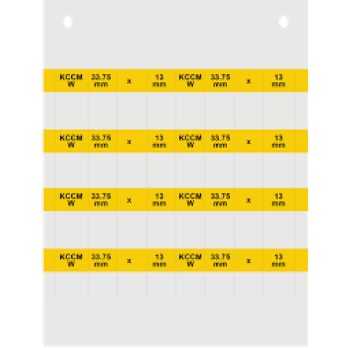 Маркування на провід KCCM-Y Klemsan 67.5×25 (10-50mm²)