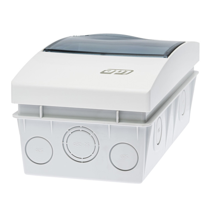 Корпус розподільчий внутр. IDE прозоре вікно ORO,1×4 модуля 228×120x97, IP40, з шинами N і PE