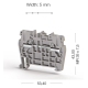 Клема Klemsan PYK 2,5-M2FT дворівнева 2.5 мм сіра з заземленням