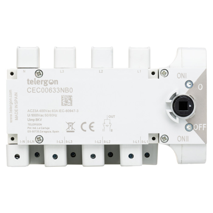 Перемикач TELERGON 3P+N 63A