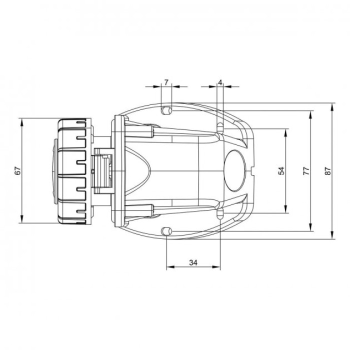 Розетка настінна IDE SCHUKO 2P+E 16A 250V IP67