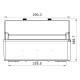 Настінний корпус для сил. розеток IDE PRYMA 1×13 MOD 504×297x177mm IP67 з шинами N+PE