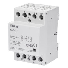 Модульний контактор ISKRA IKA 63A 230V AC/DC 3NO+1NC