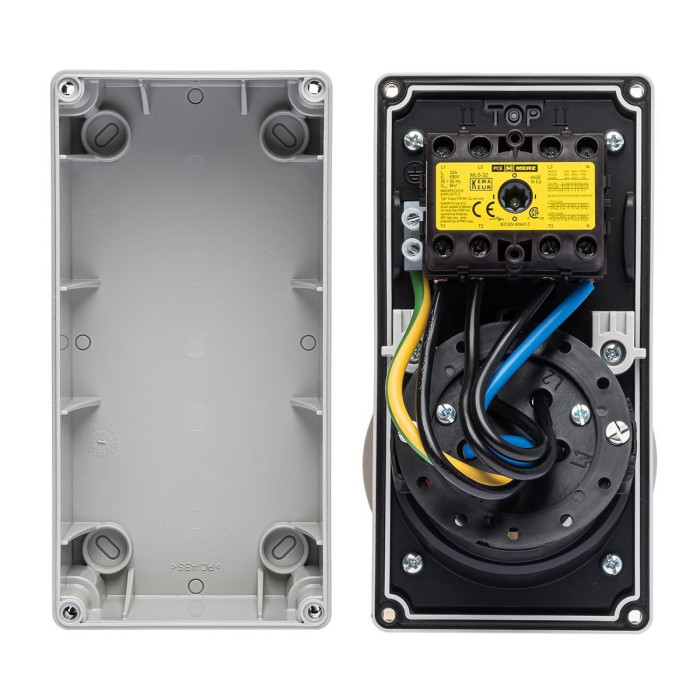 Розетка настінна з механічним блокуванням IDE MUNDIAL 3P+N+E 32A 200/346–240/415V IP67