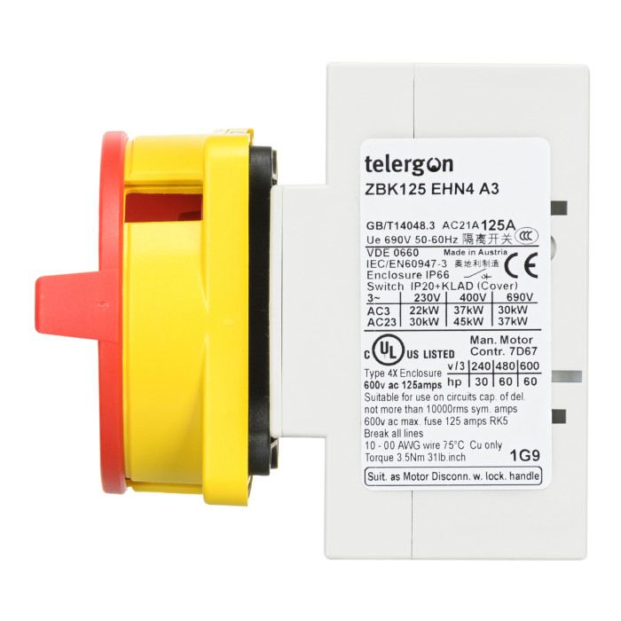 Модульний вимикач навантаження TELERGON ZBK 3P 125A