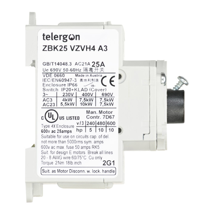 Модульний вимикач навантаження TELERGON ZBK 3P 25A