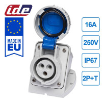 Розетка настінна IDE MUNDIAL 2P+E 16A 110V IP66-67