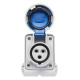 Розетка настінна IDE MUNDIAL 2P+E 16A 110V IP66-67