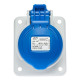 Розетка вбудована похила IDE MUNDIAL 2P+E 16A 200–250V IP44