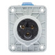 Розетка вбудована похила IDE MUNDIAL 2P+E 16A 200–250V IP44
