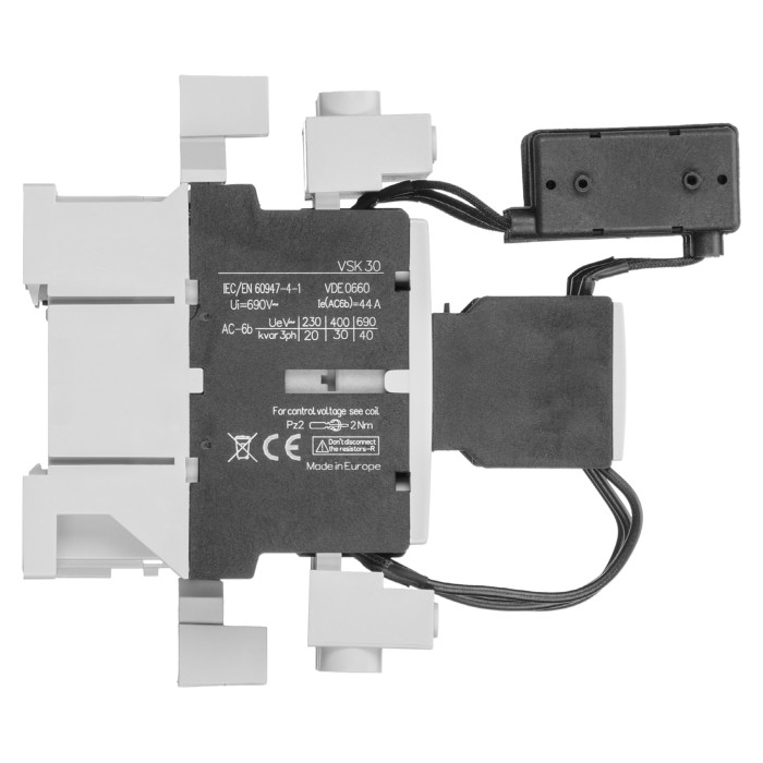 Контактор для комутації конденсаторів до 30 кВАр VSK 30 11 230V 50/60Hz