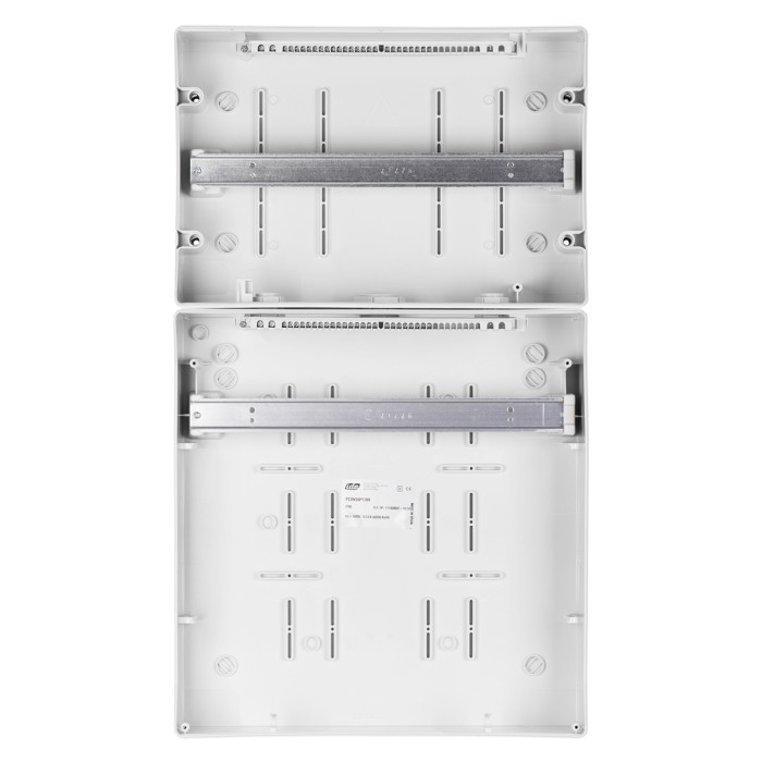 Настінний корпус для сил. розеток IDE з отв STAR 2×18 MOD 728×418x147mm, IP65 з шинами N+PE
