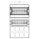 Настінний корпус для сил. розеток IDE з отв STAR 2×18 MOD 728×418x147mm, IP65 з шинами N+PE