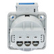 Розетка настінна IDE SCHUKO 2P+E 16A 250V IP54