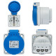 Розетка настінна IDE SCHUKO 2P+E 16A 250V IP54