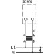 Вольтметр прямий FRER F96EV 90˚ 125V