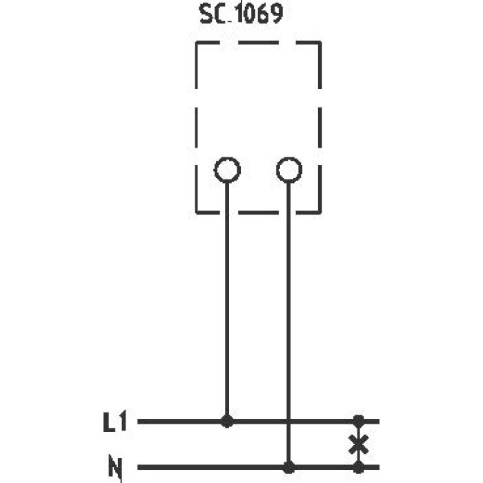 Вольтметр прямий FRER F96EV 90˚ 125V