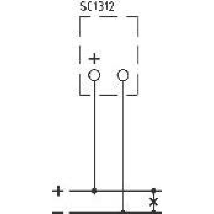 Вольтметр прямий FRER F96MV 90˚ 6V