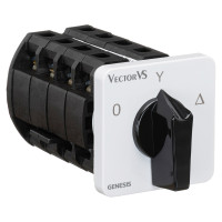 Кулачковий перемикач Vector VS GC 63A схема 12 (0-Y-Δ)