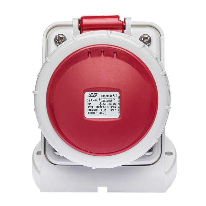 Розетка настінна IDE MUNDIAL 3P+E 32A 380–415V IP66-67