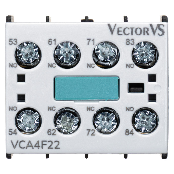 Додатковий контакт фронтальний Vector VS VCA NO+NC для VCN 9...70