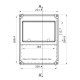 Настінний корпус для сил. розеток IDE PRYMA 1×9 MOD 284×222х122mm IP67 з шинами N+PE