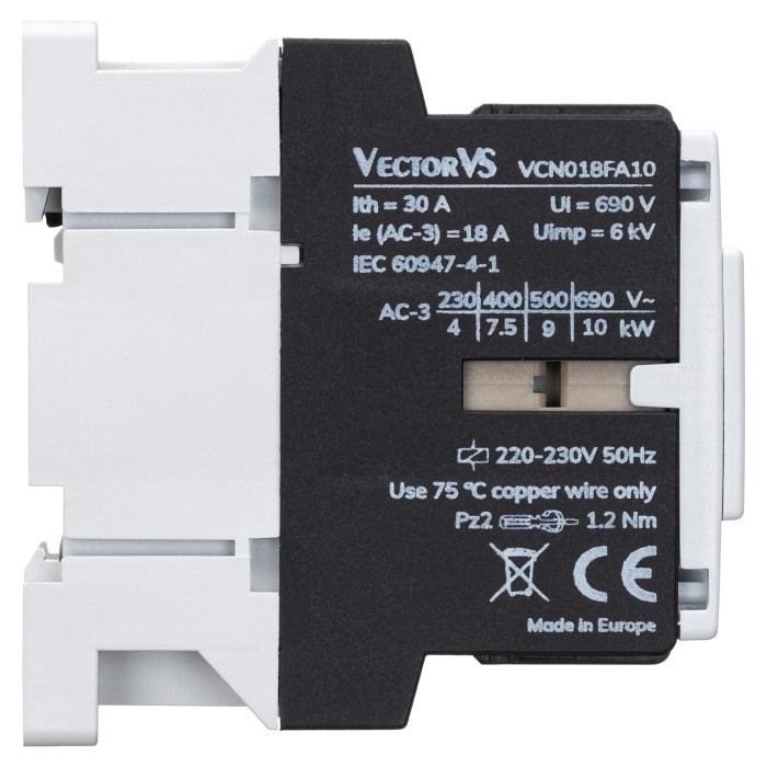 Контактор VCN 12A 400V AC NC