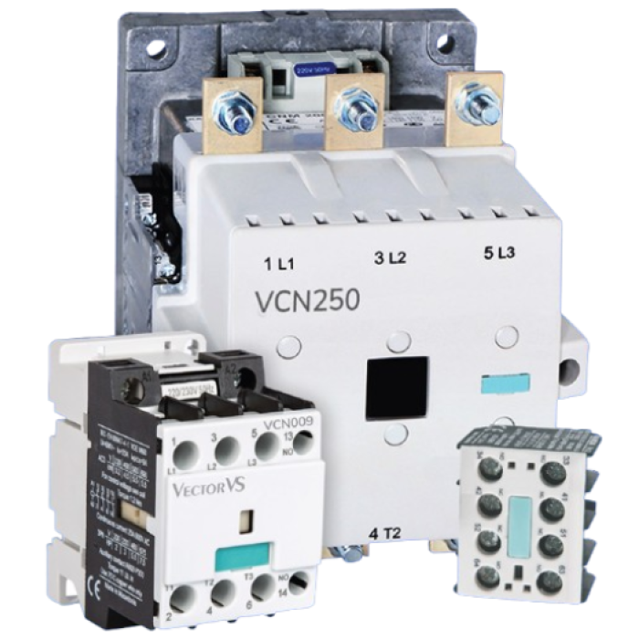 Контактор VCN 170A 400V AC 4NO+4NC