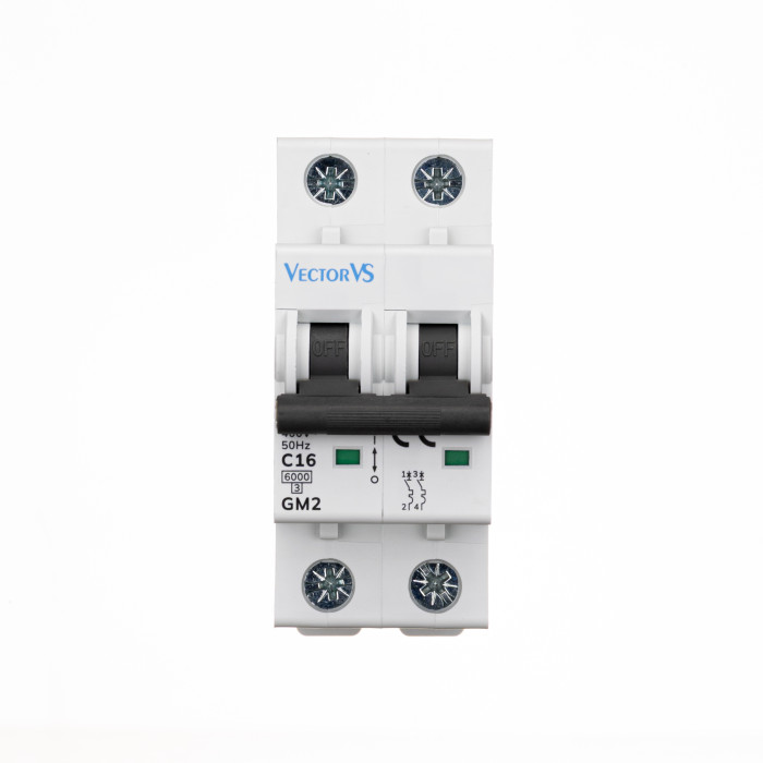 Модульний автоматичний вимикач Vector VS GENESIS 2P D 4А 6кА