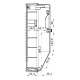 Настінний корпус для сил. розеток IDE PRYMA 1×9 MOD 369×222x130mm IP67 з шинами N+PE