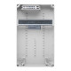 Настінний корпус для сил. розеток IDE PRYMA 1×9 MOD 369×222x130mm IP67 з шинами N+PE