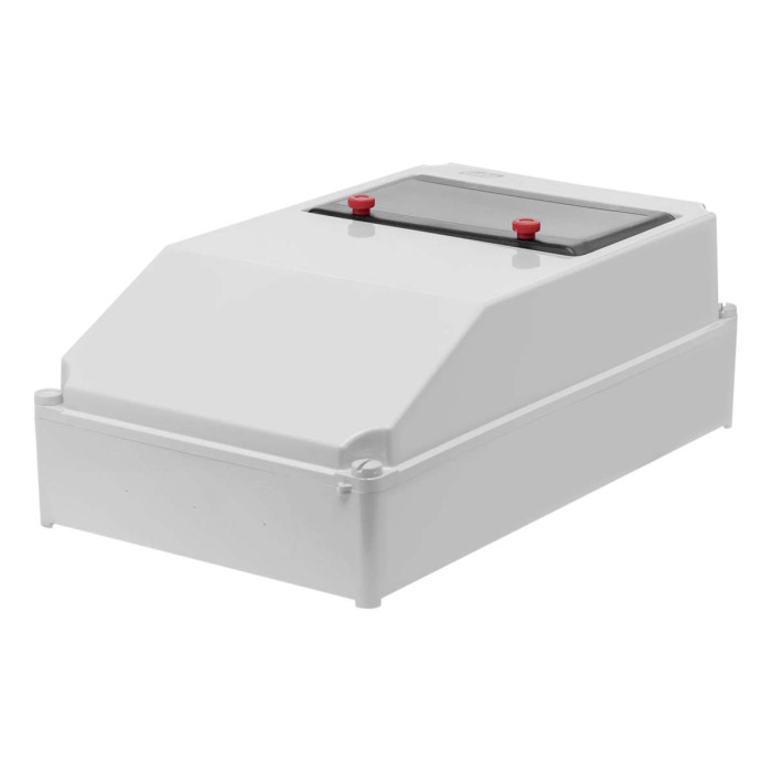 Настінний корпус для сил. розеток IDE PRYMA 1×9 MOD 369×222x130mm IP67 з шинами N+PE