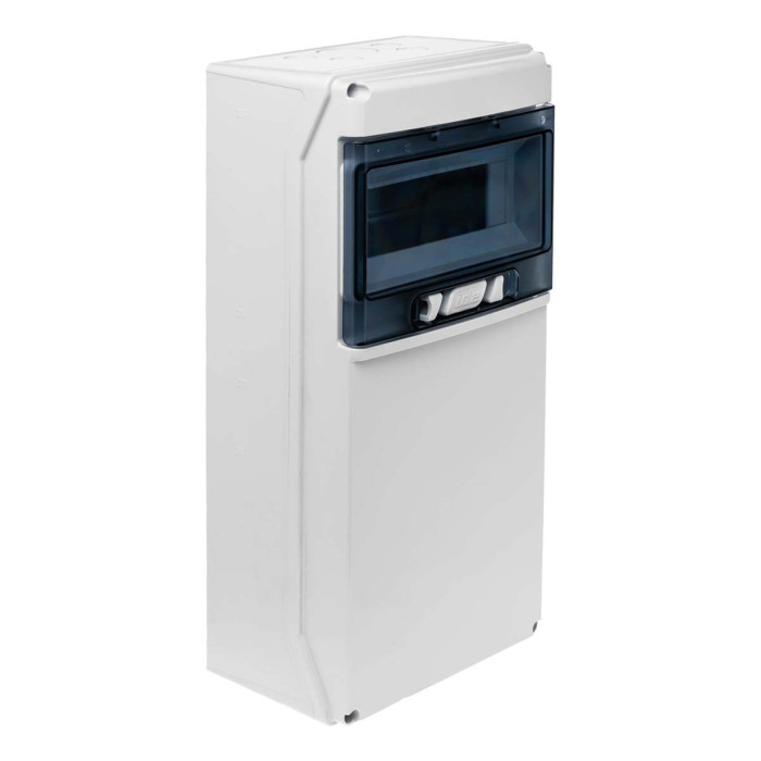 Настінний корпус для сил. розеток IDE STAR 1×9 MOD 436×210x137mm, IP65 з шинами N+PE